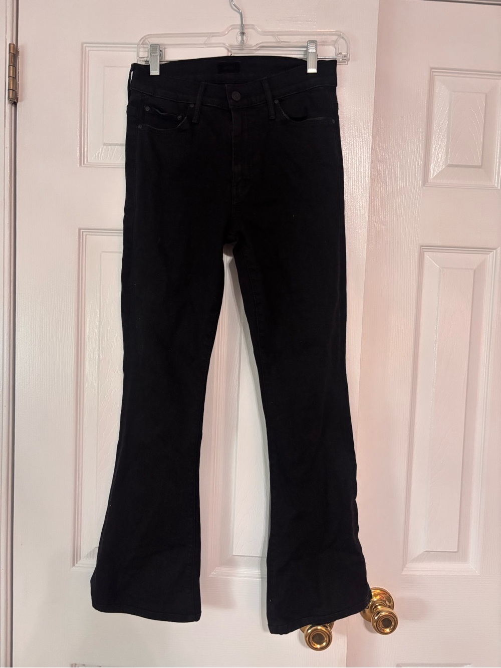 Mother the weekender size 26 Black High-Rise Flared Jeans